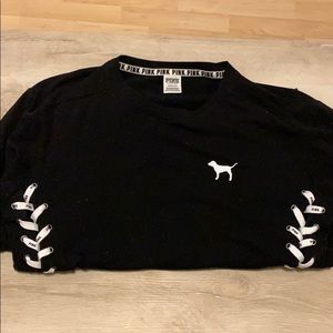 VS PINK tie up sweater